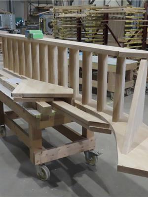 CP Trappen: houten trap klaar voor levering